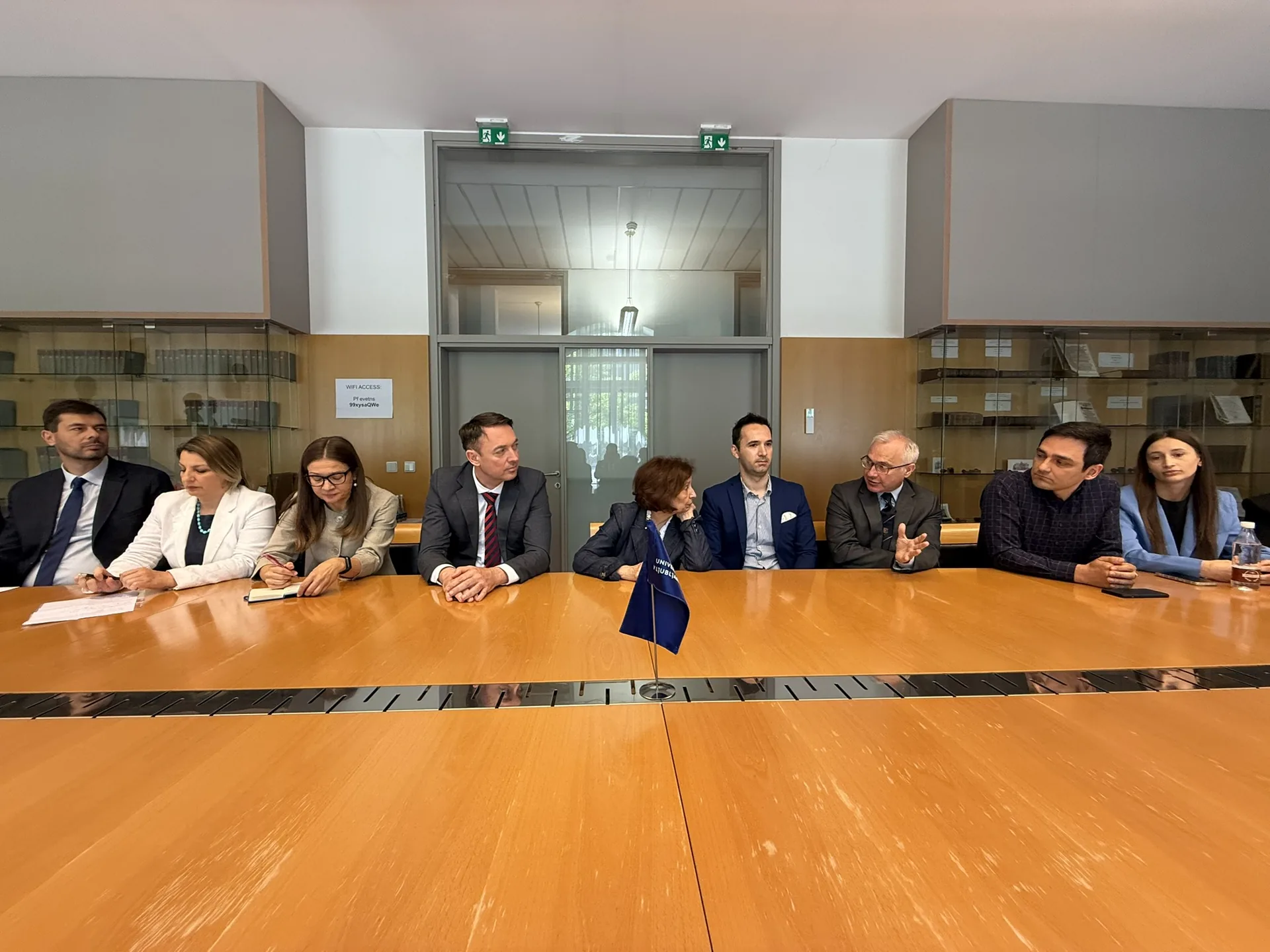Претседателката Гордана Сиљановска-Давкова на Универзитетот во Љубљана