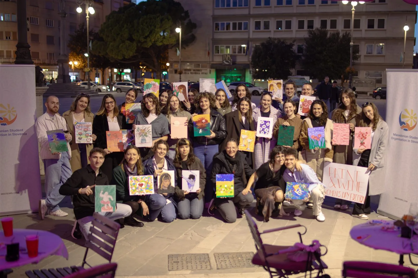The MSOS Nova Gorica community at sunset