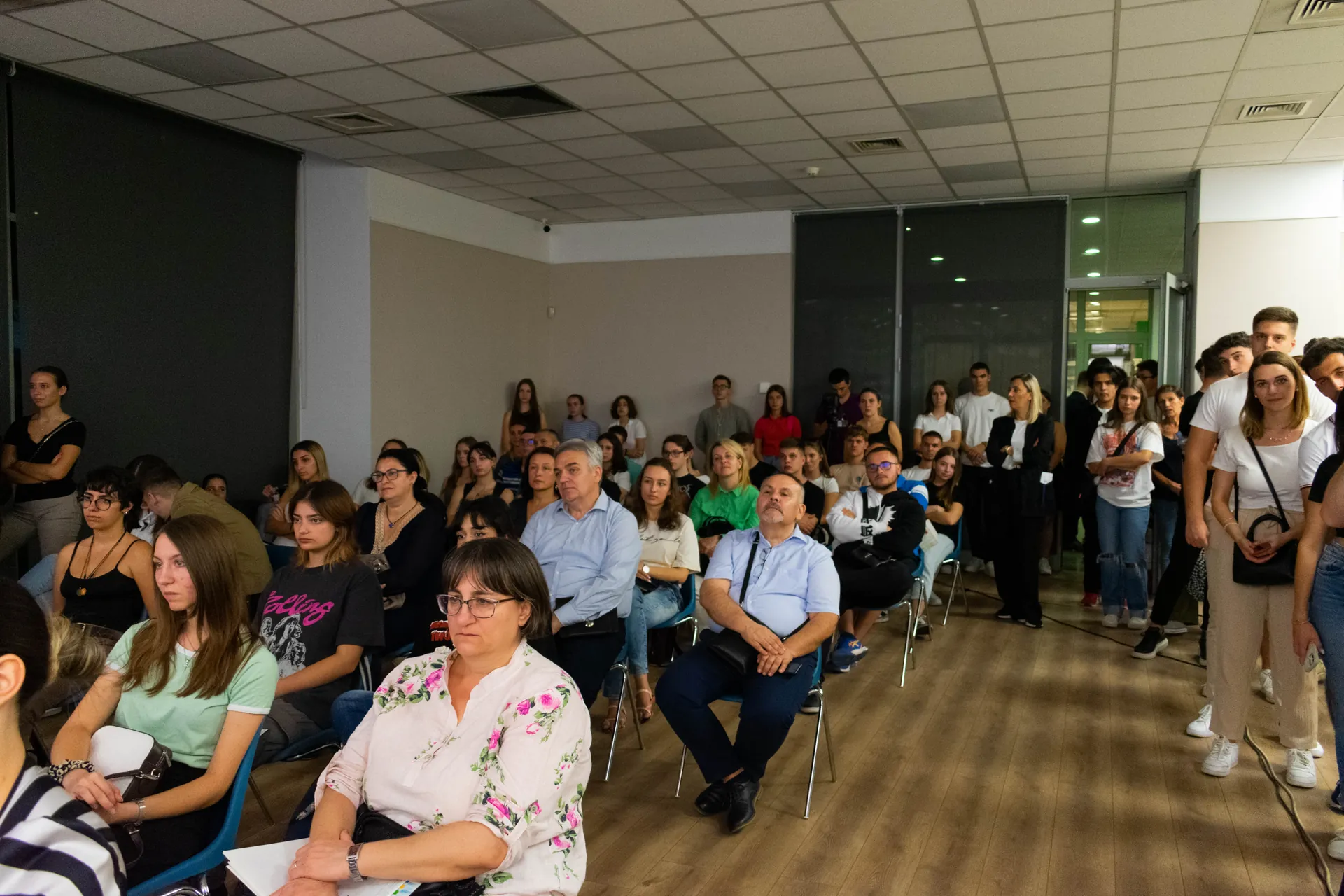 The audience at the event