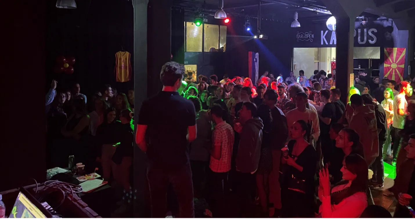 Atmosphere from the Macedonian Student Night in Ljubljana