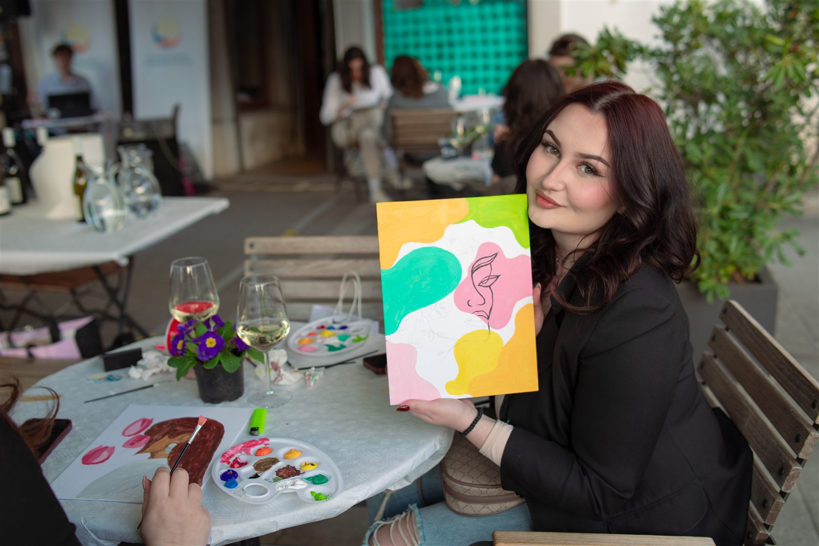 Paint & Wine at Sunset, Celebrating Women’s Day with Art & Music