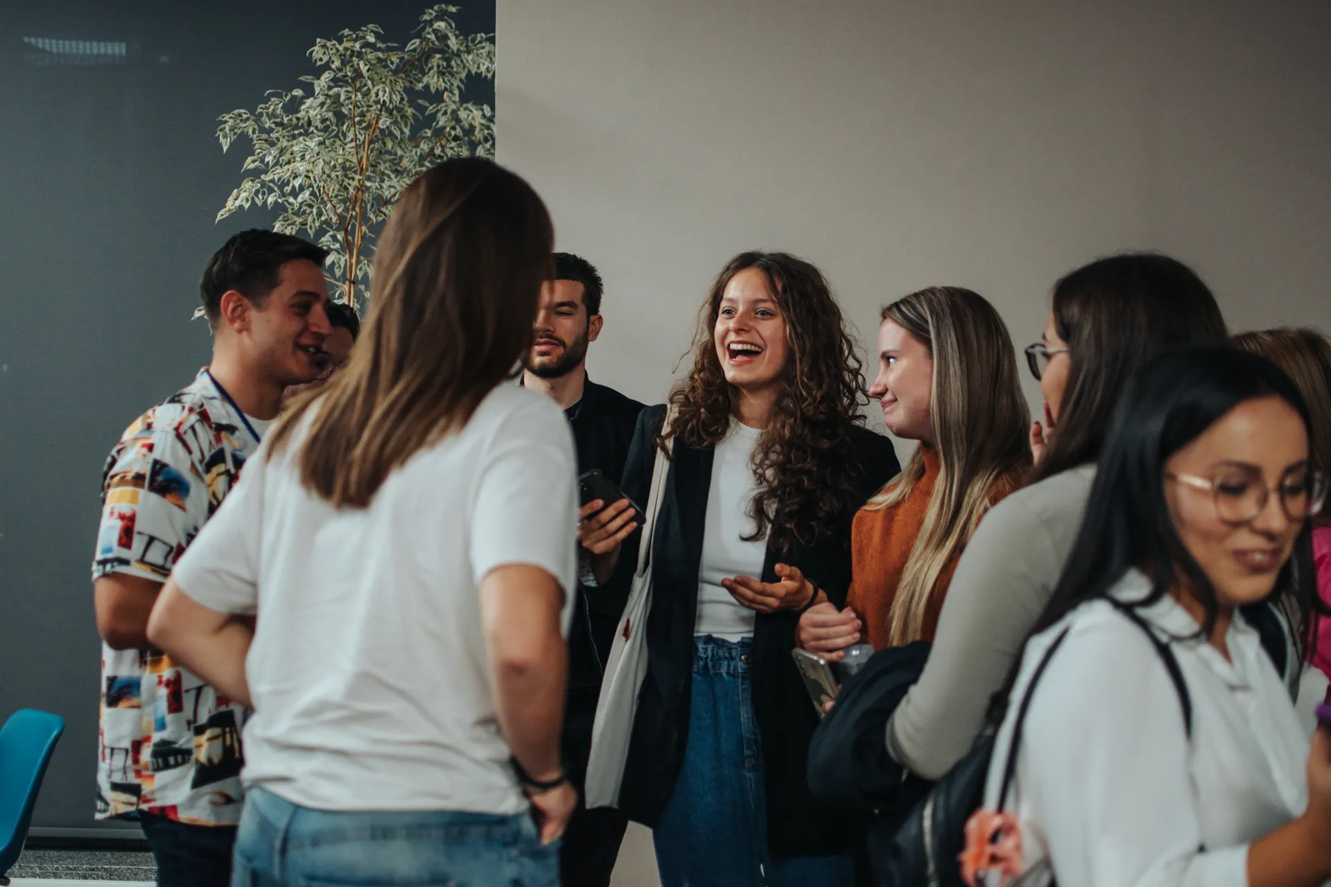 A group of students at the 'Meet Student Slovenia 2024' event