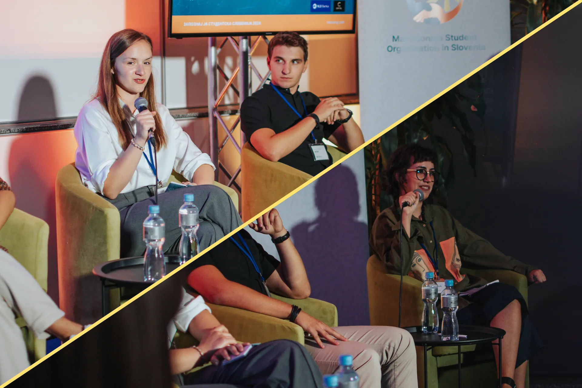 Marija Koštrevska and Sofija Matovska sharing their student experiences in Slovenia.