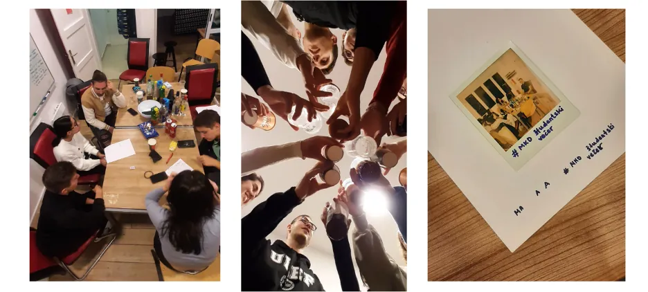 Preparations and meetings for the Macedonian Student Night