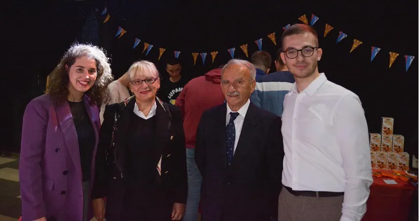 Kristijan and Bisera with Ambassador Zelenkovska and Mr. Nasteski