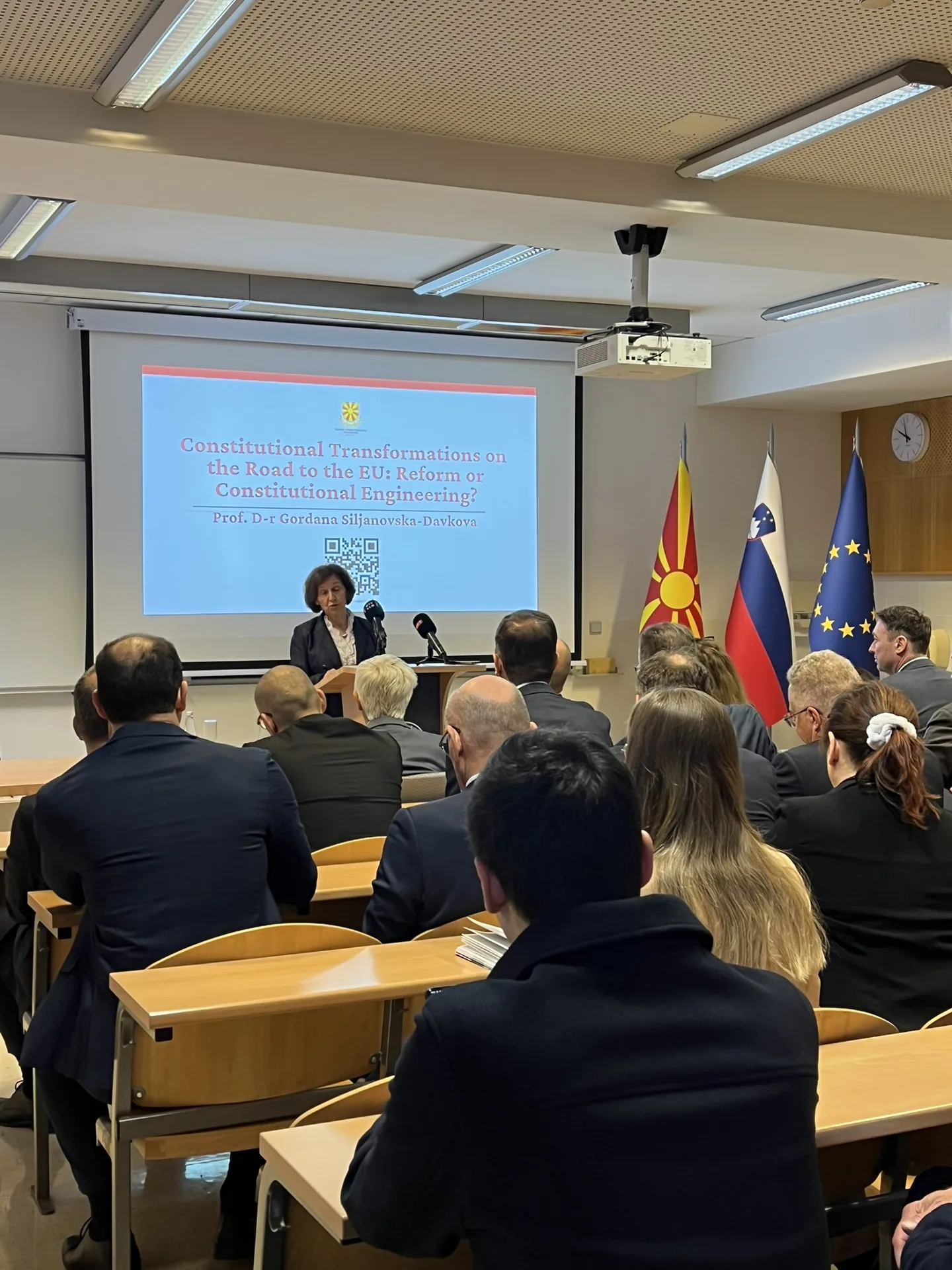 President Gordana Siljanovska-Davkova at the University of Ljubljana, photo 3