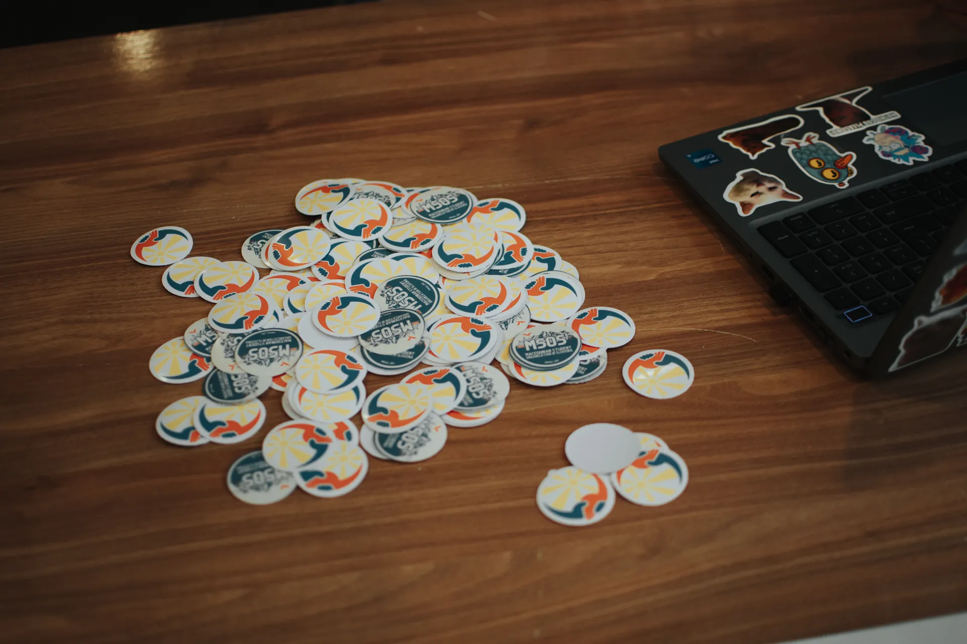 Newly printed MSOS stickers